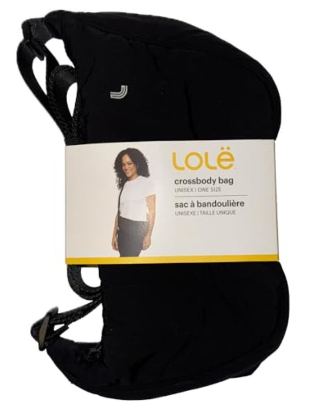 Lolë Recycled Nylon Crossbody Bag Adjustable Strap Travel Purse
